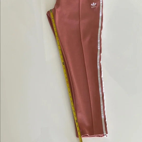 Adidas Women's Coral Joggers with White Stripes - Picture 7 of 9